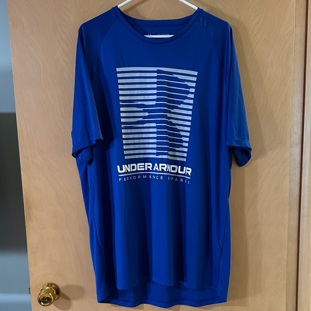 Under Armour Men's Graphic Blue Tee